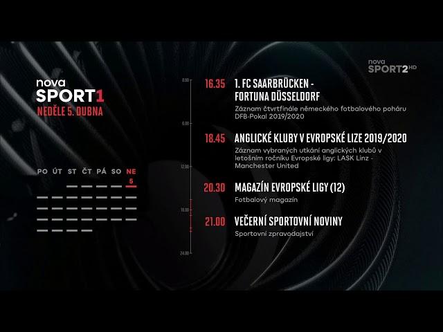 Nova Sport 1/2 - přestávka ve vysílání · CZ | HD