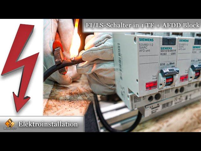 Siemens FI/LS Schalter in 1 TE -5SV1 &  5SM6 AFDD Brandschutzschalter -Funktionsweise & Installation