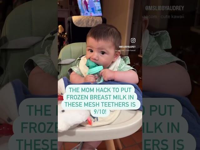 #momhack for teething baby