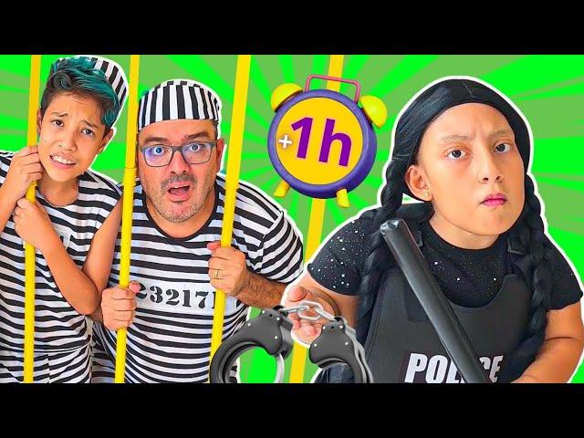 Aventuras de polícia e outras histórias engraçadas com MC Divertida | Compilation videos for kids