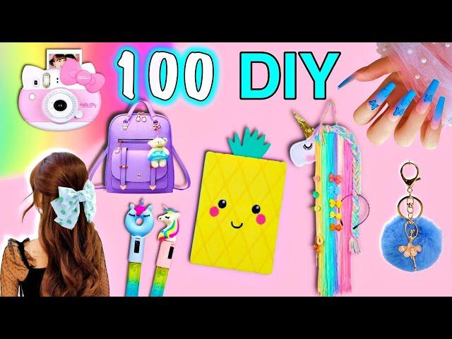 100 DIY - EASY LIFE HACKS AND DIY PROJECTS YOU CAN DO IN 5 MINUTES