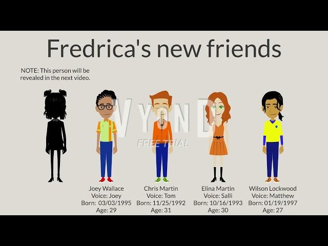 Fredrica's new friends (Information is in the Description)