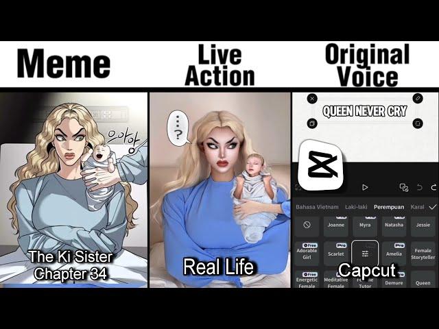 Queen Never Cry Meme vs Original Voice...