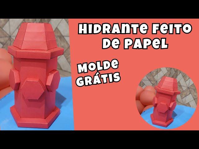 COMO FAZER HIDRANTE DE PAPEL | DIY | FESTA PATRULHA CANINA