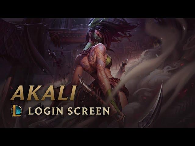 Akali, the Rogue Assassin | Login Screen - League of Legends