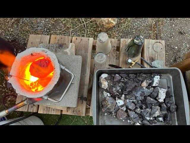 Smelting Our Gold & Silver Ore From The Chollar Mine In Virginia City Nevada