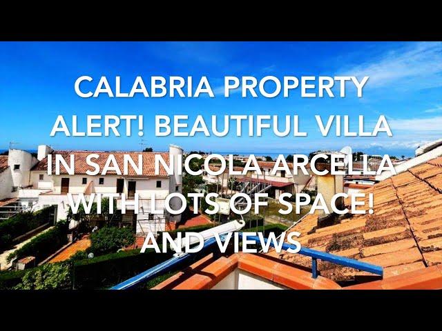 Calabria Property Alert! Large Beautiful Villa in San Nicola Arcella with Sea Views!