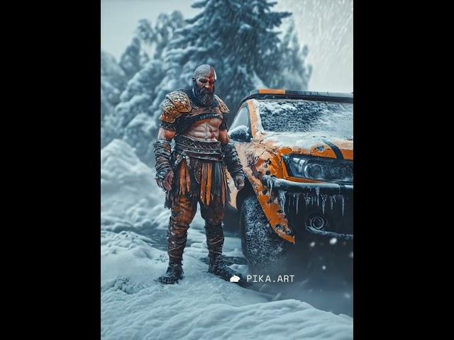 Кратос з гри God of War покоряє позашляховик  #godofwar  #games  #українською  #shorts #pikaart