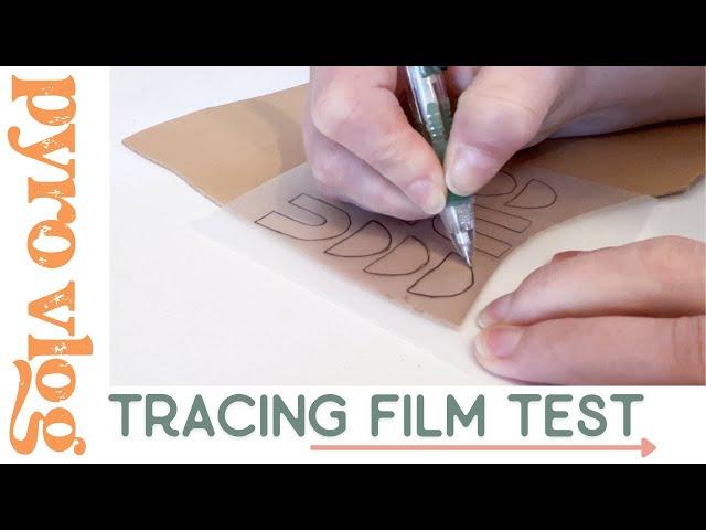 Testing tracing film  |  Pyrography on Leather  |  Vlog 9