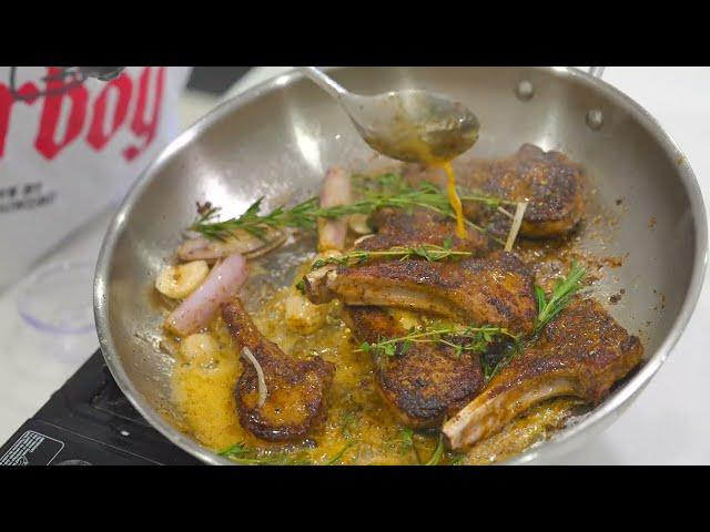 Garlic & Herb Butter Lamb Chops Recipe