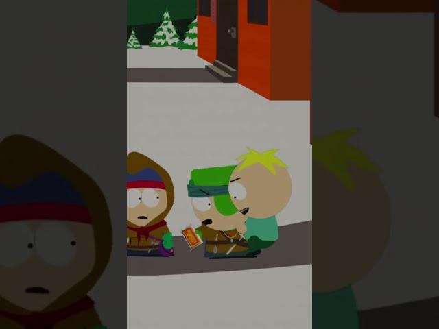 What is Butters doing? [from South Park]