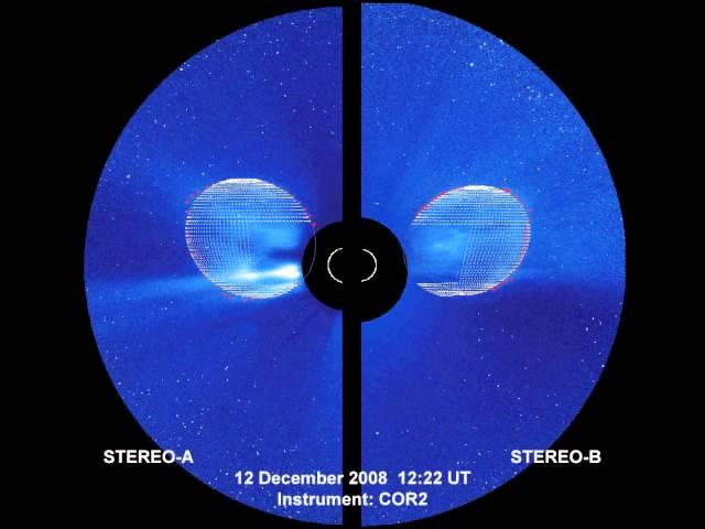 Propagation of an Earth-directed CME in Three-Dimensions