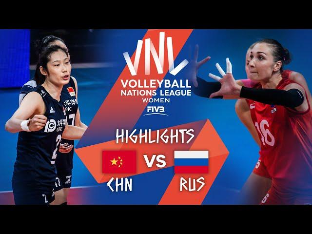 CHN vs. RUS - Highlights Week 5 | Women's VNL 2021