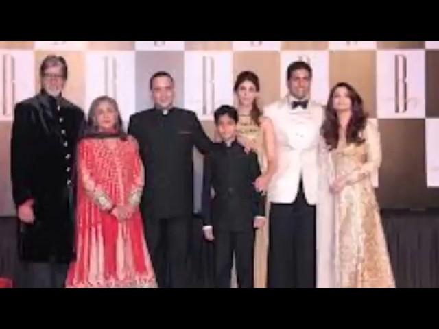 Bollywood actor  Mr. Amitabh Bachchan with his family