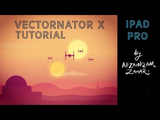 Vectornator X tutorial for iPad: Attack on Tatooine