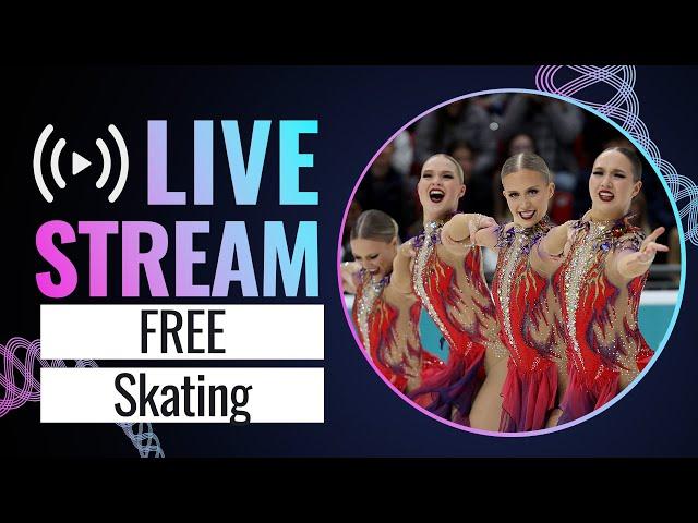 LIVE | Free Skating | ISU World Synchronized Skating Championships | Zagreb 2024 | #WorldSynchro