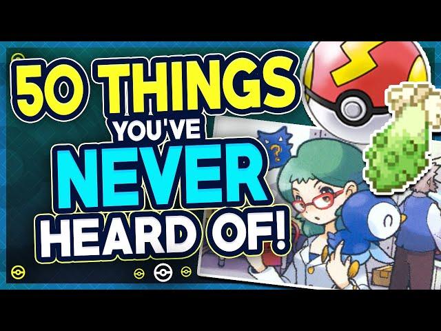 50 Things in Pokémon You've NEVER Heard Of!