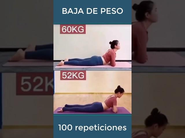 BAJA DE PESO #adelgazar #bajardepeso #dieta #fitness #quemargrasa #ejercicios #yoga #pilates