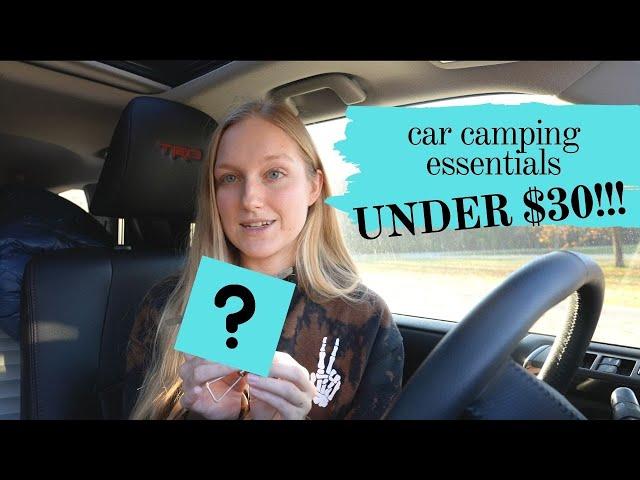 Car Camping Essentials UNDER $30