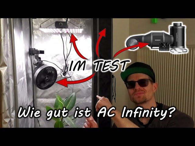 AC Infinity 60x60x180 Growbox Komplettset im Test | LED, Growzelt, Abluft, Ventilator, Aufbau