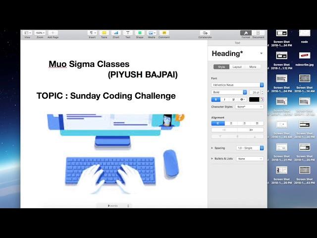 Sunday Coding Challenge With Muo sigma classes #programming