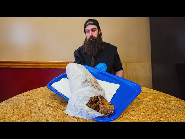 THE BIGGEST DONAIR KEBAB CHALLENGE IN CANADA...'THE DONAIROSAURUS REX'! | BeardMeatsFood