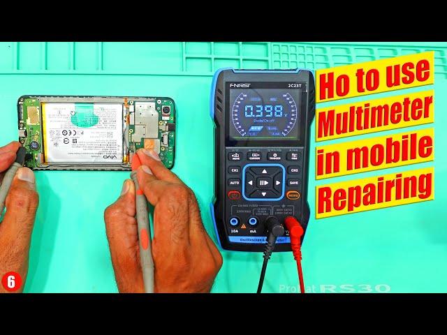 How to use Digital Multimeter in Mobile Phone Repairing to trace fault Tutorial#6