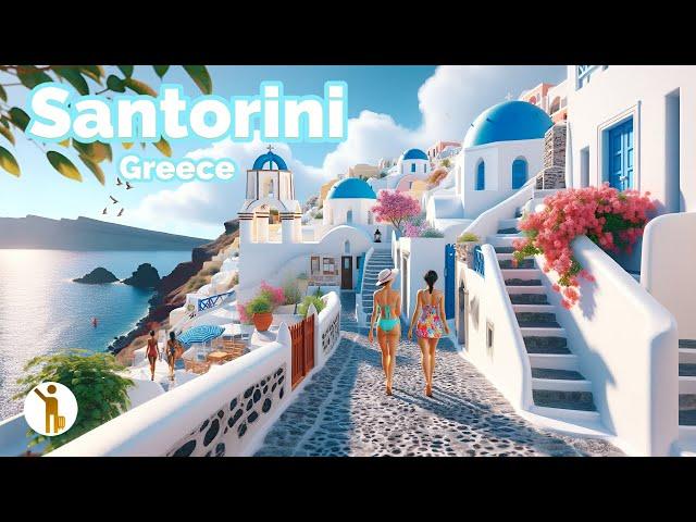 Santorini, Greece  - A Luxurious Playground- 4k HDR 60fps Walking Tour (▶239min)