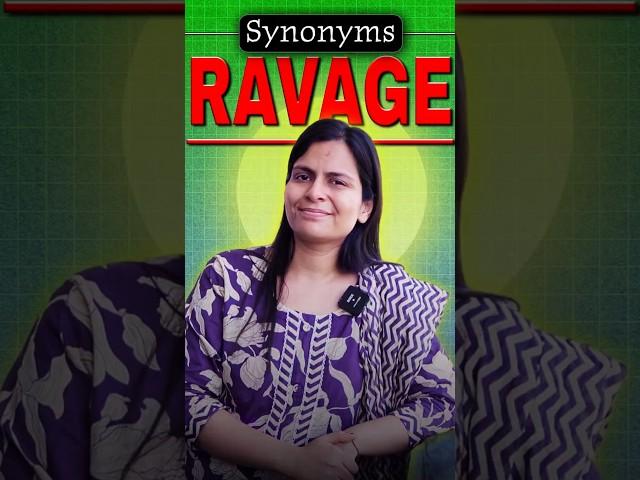 Ace Your Exam || Synonyms of RAVAGE || learn with Nimisha Bansal