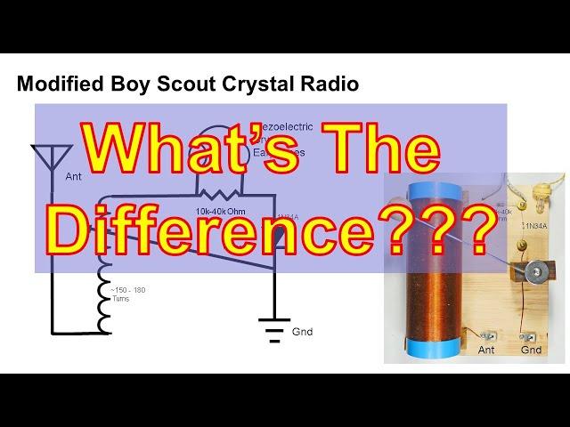 Crystal Radio--Why Call It A "Modified" Boy Scout Radio?  (4K)