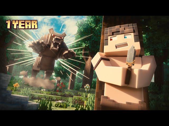 I Survived 1 YEAR in REALISTIC Minecraft