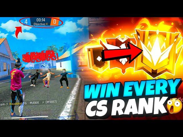 How To Win Every CS-RANK in Free Fire || Free Fire Pro Tips And Tricks || FireEyes Gaming