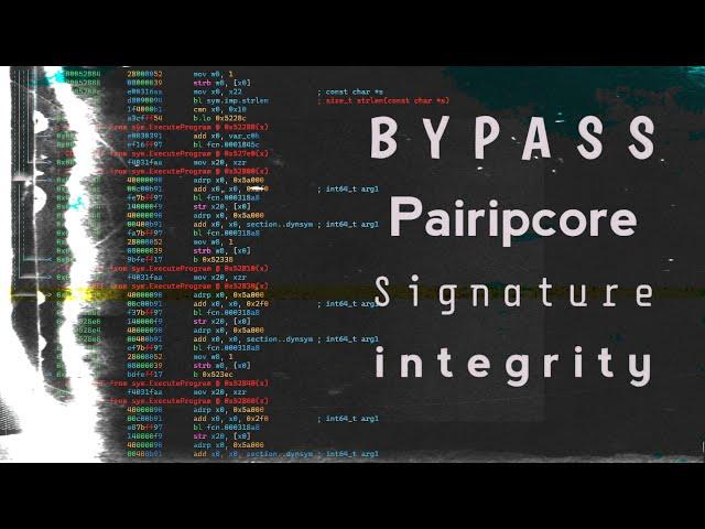 Bypass pairipcore signature and integrity checks.