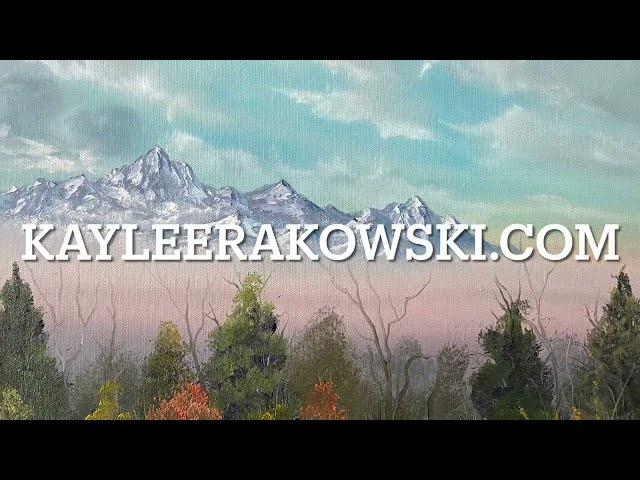 Studio Timelapse Oil Painting - “Mountain Haze” by Kaylee Rakowski #SOLD