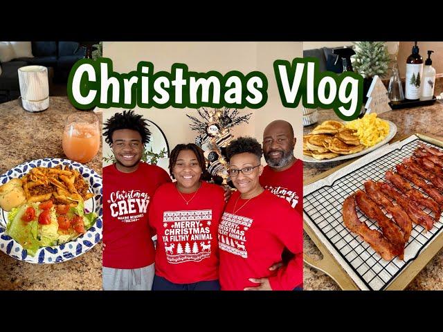 CHRISTMAS VLOG | CHRISTMAS MORNING | OPENING GIFTS | MAKING BREAKFAST | DINNER | DITL