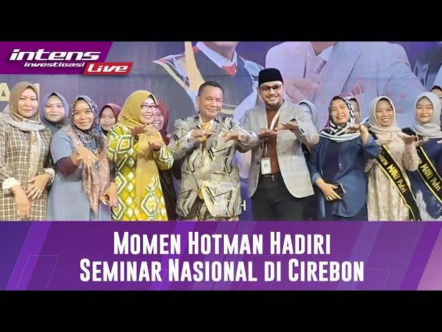 Hotman Paris Hadiri Seminar Nasional Di Cirebon