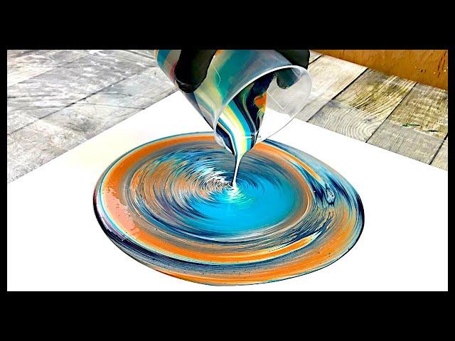 Straight Cup Acrylic Pour Technique Video Inspired by the Wonderful Sarah Mack Art and Dirty Artist