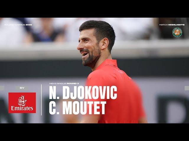 Highlights Moutet vs Djokovic Round 2 | Roland-Garros 2025