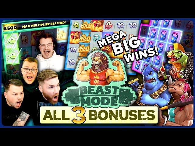 Big Wins on Beast Mode (All 3 Bonuses!)