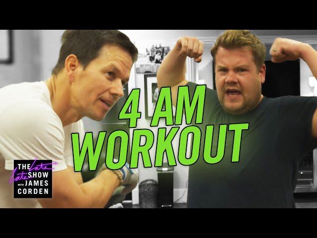 James Joins Mark Wahlberg's 4am Workout Club