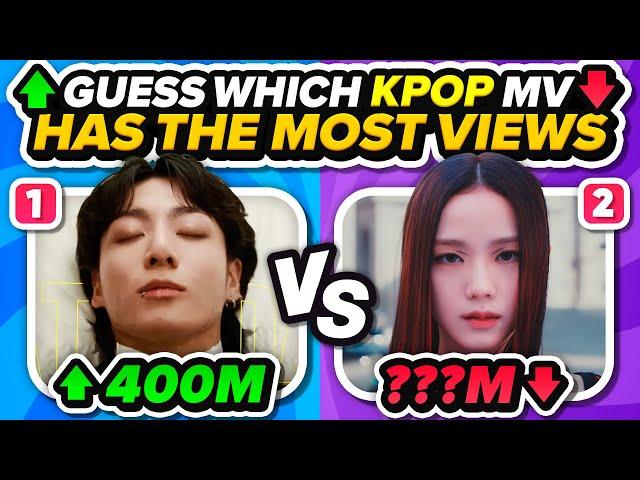 GUESS WHICH KPOP MV HAS THE MOST VIEWS  KPOP QUIZ GAMES