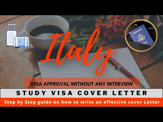 How to write a perfect Visa request Cover letter | study visa Italy | Complete guide | Deep Focus