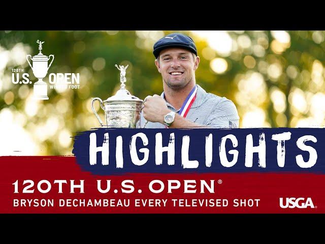 Bryson DeChambeau: Every Televised Shot of His 2020 U.S. Open Victory