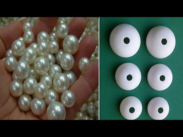 How To Make Beautiful Pearl Earrings | DIY Silk Thread Jumkas Making at Home | Pearl Jewelry |