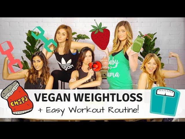 How to Lose Weight on a Vegan Diet + Quick At Home Workout Routine!