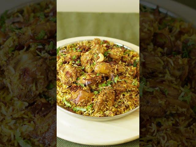 Delicious Hyderabad Chicken Dum Biryani #shorts