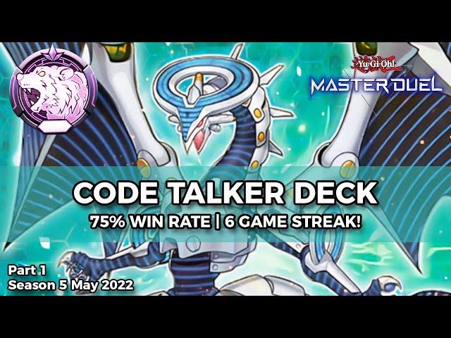 Hitting Diamond Rank with Code Talker/Cyberse Deck Part 1 - Master Duel