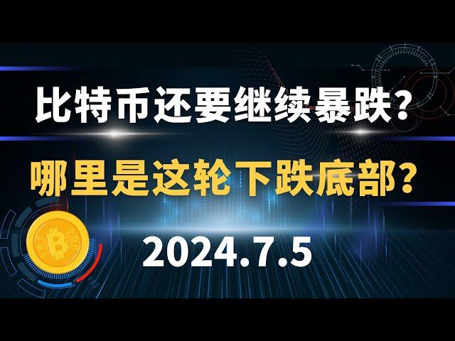 比特币还要继续暴跌？哪里是这轮下跌底部？7.5 比特币 以太坊 行情分析。