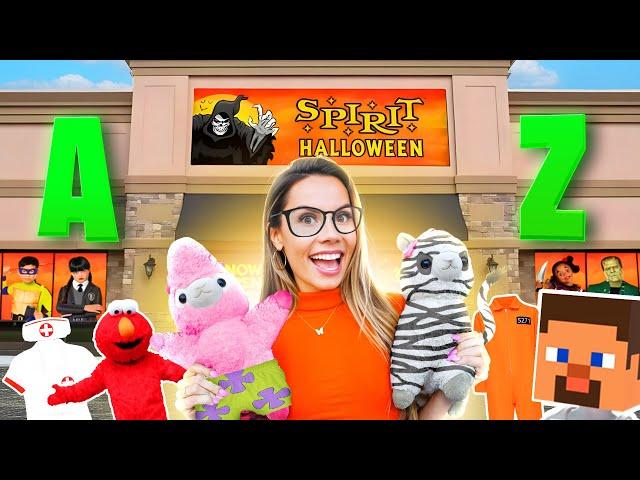 TRYING on EVERY COSTUME at SPIRIT HALLOWEEN! *A-Z CHALLENGE*