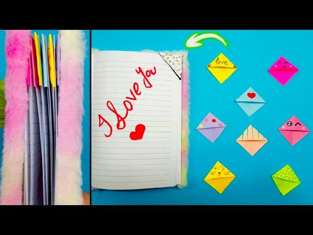 DIY BOOKMARKS FOR BOOKS from A4 paper | DIY crafts for school